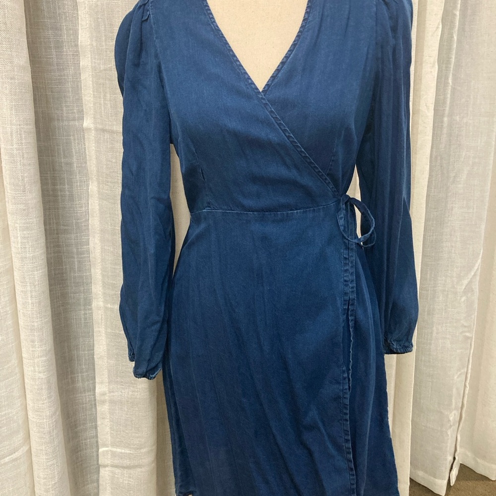 Blue Wrap Dress